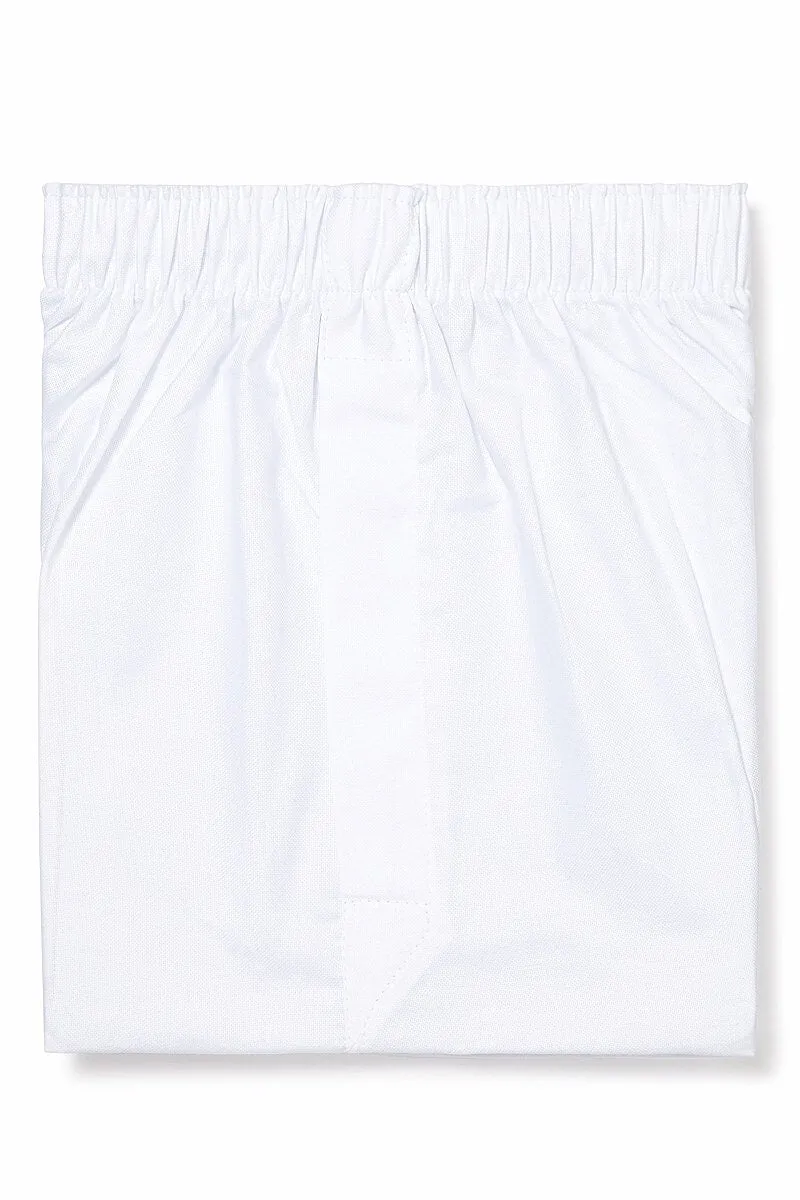 White Oxford Cotton Boxer Shorts