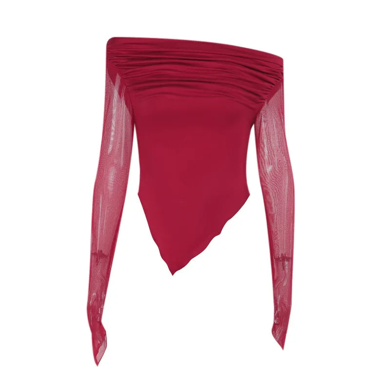 Wine Asymmetrical Top