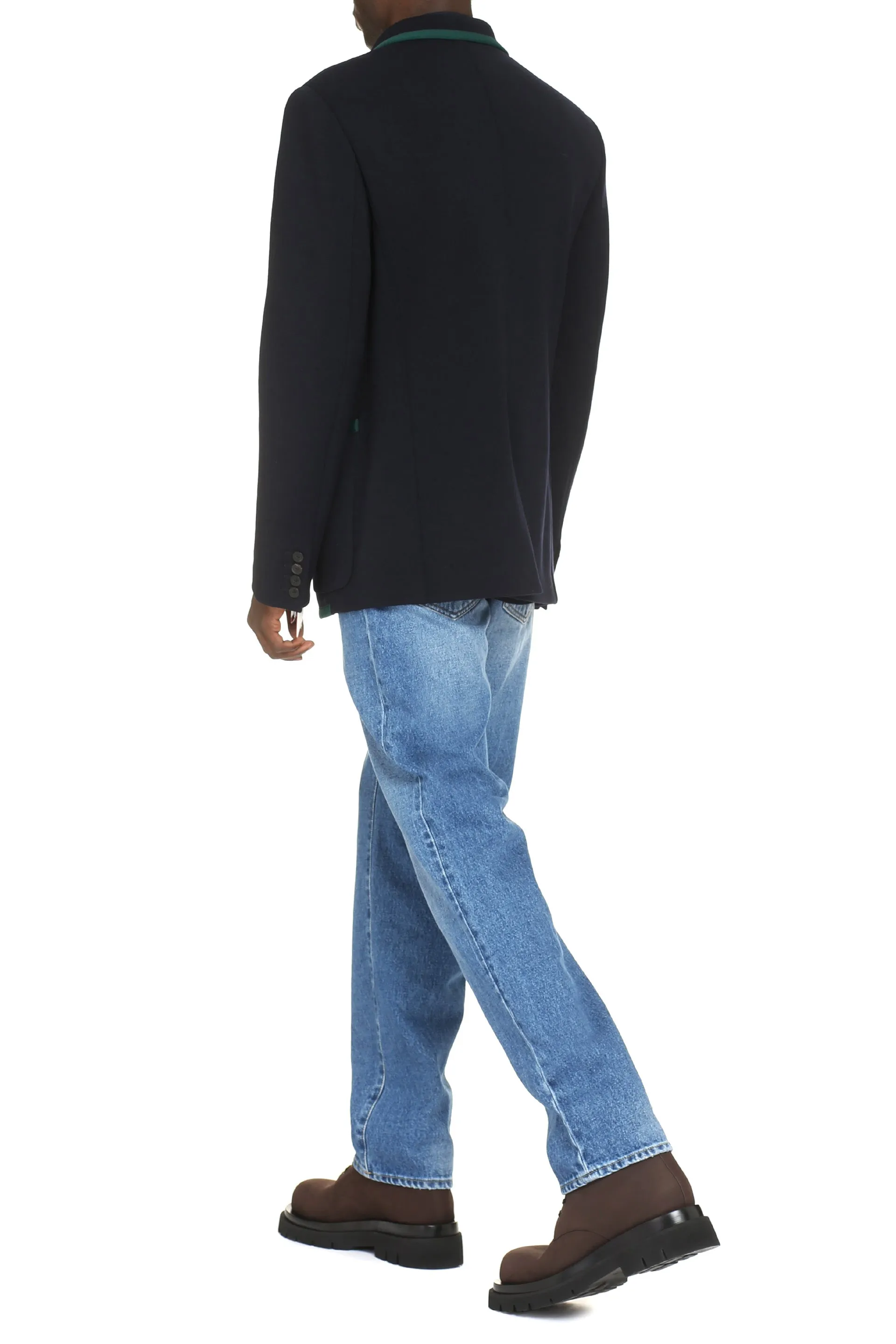 Wool single-breasted blazer
