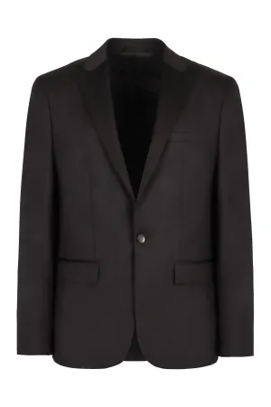 Wool single-breasted blazer