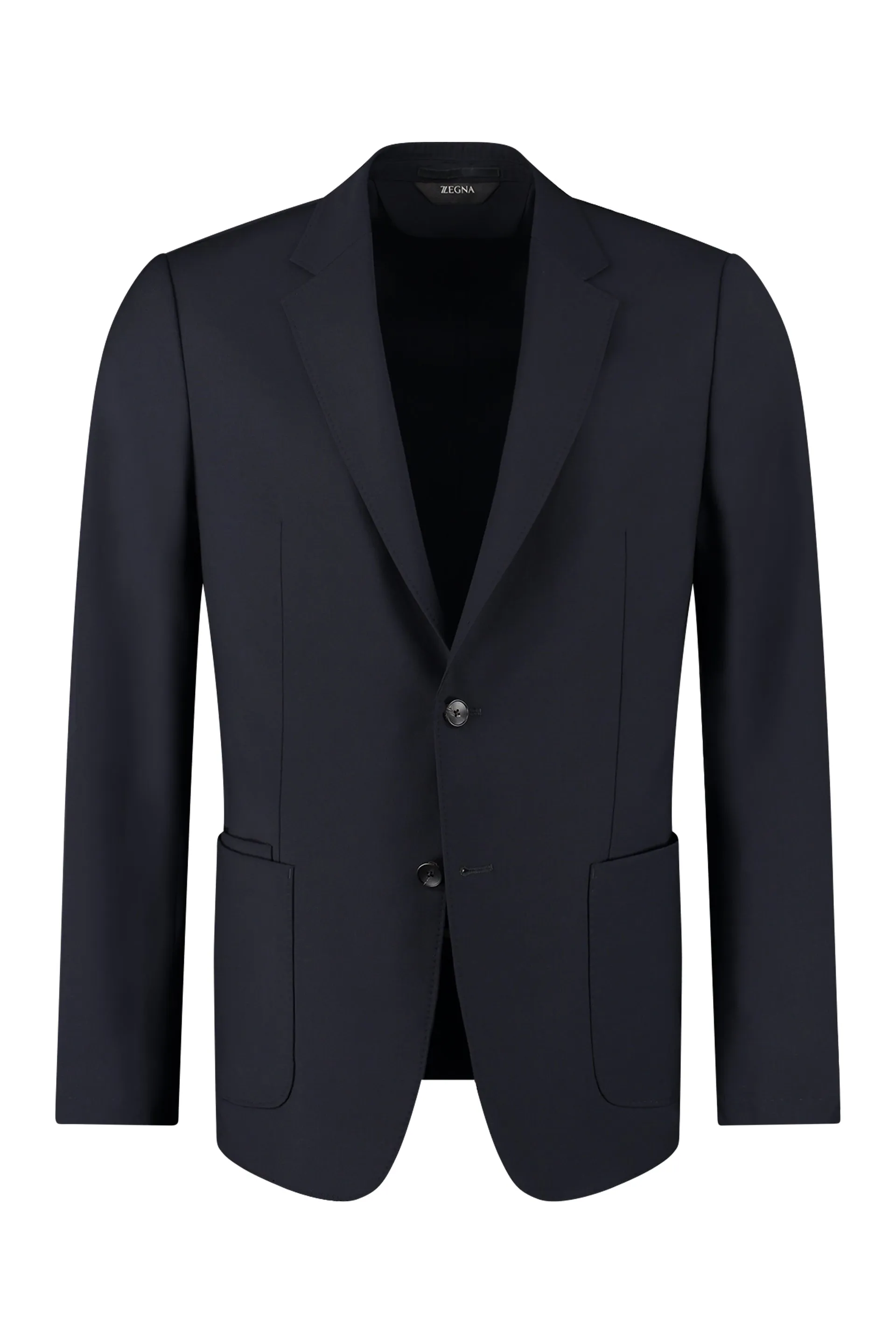 Wool single-breasted blazer