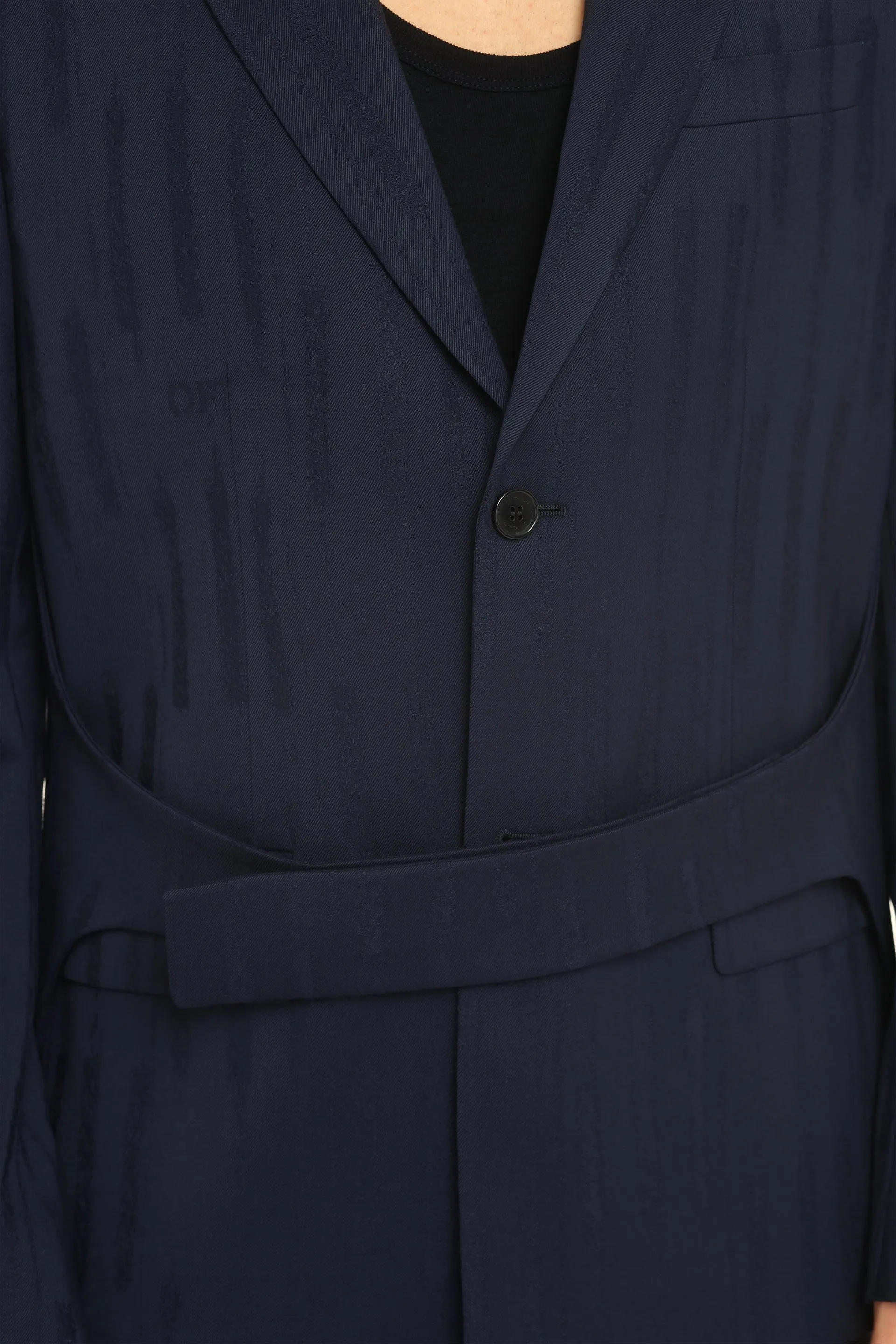 Wool single-breasted blazer