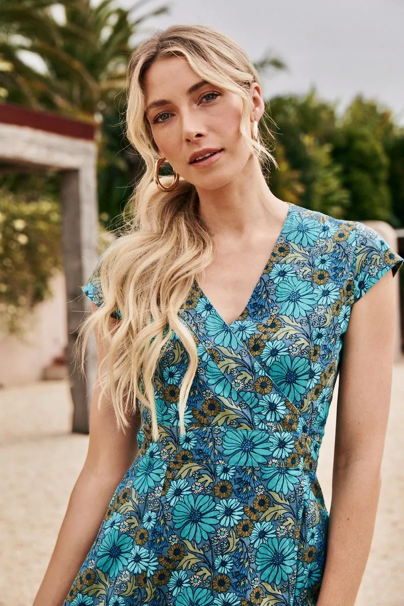 Wrap Dress - Bluebell