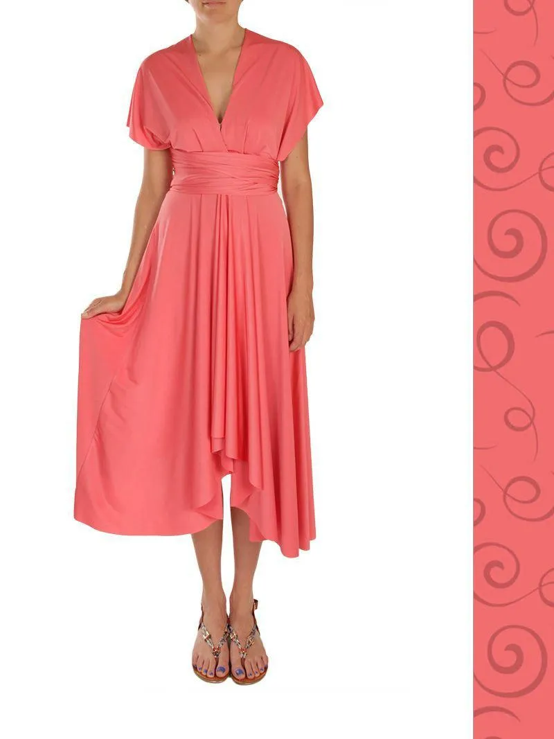 Wrap Dress - Midi - Jade Green