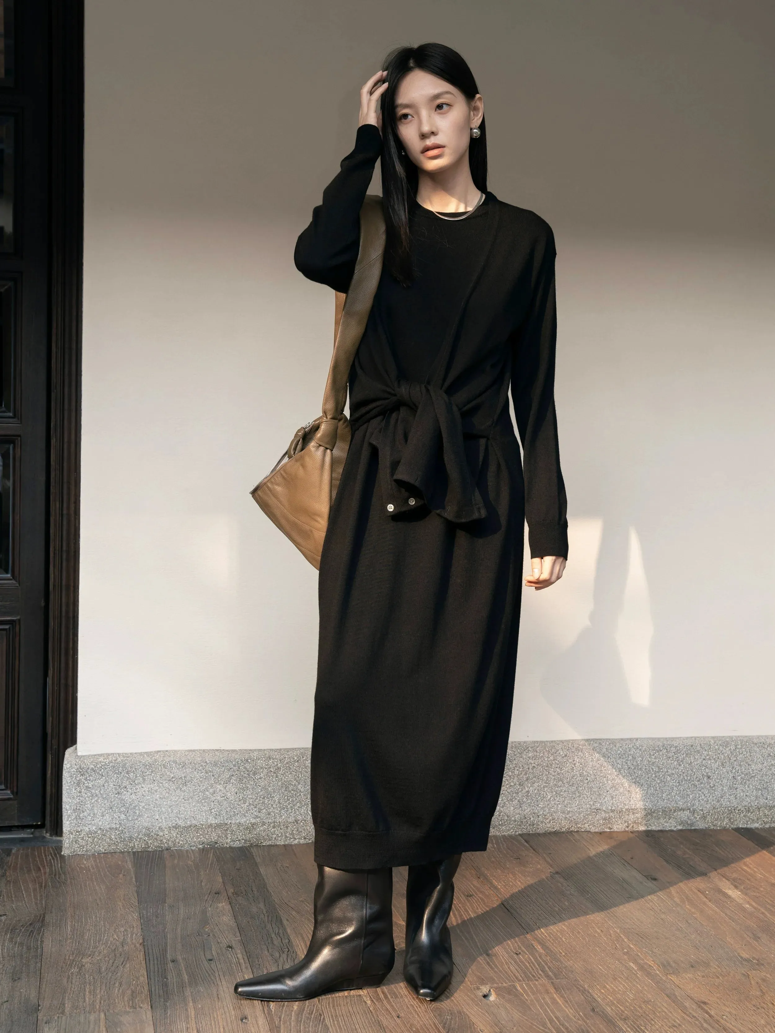 Wrap Knit Dress