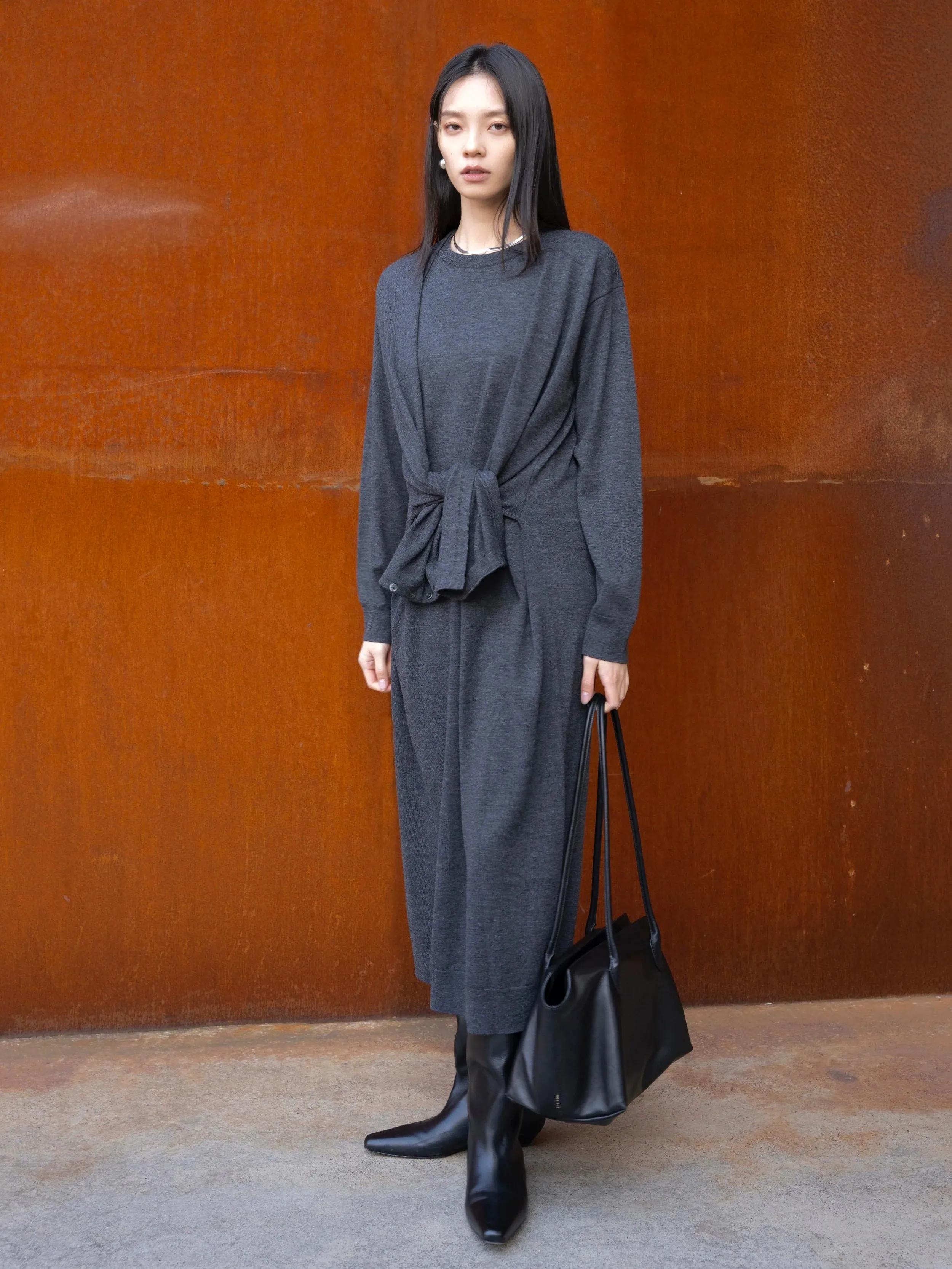 Wrap Knit Dress