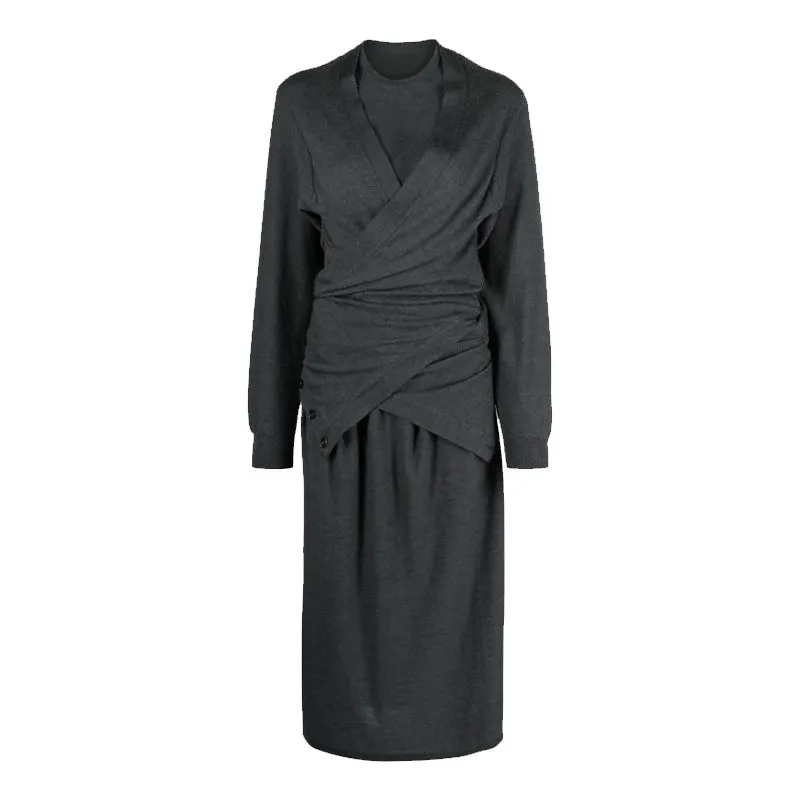 Wrap Knit Dress