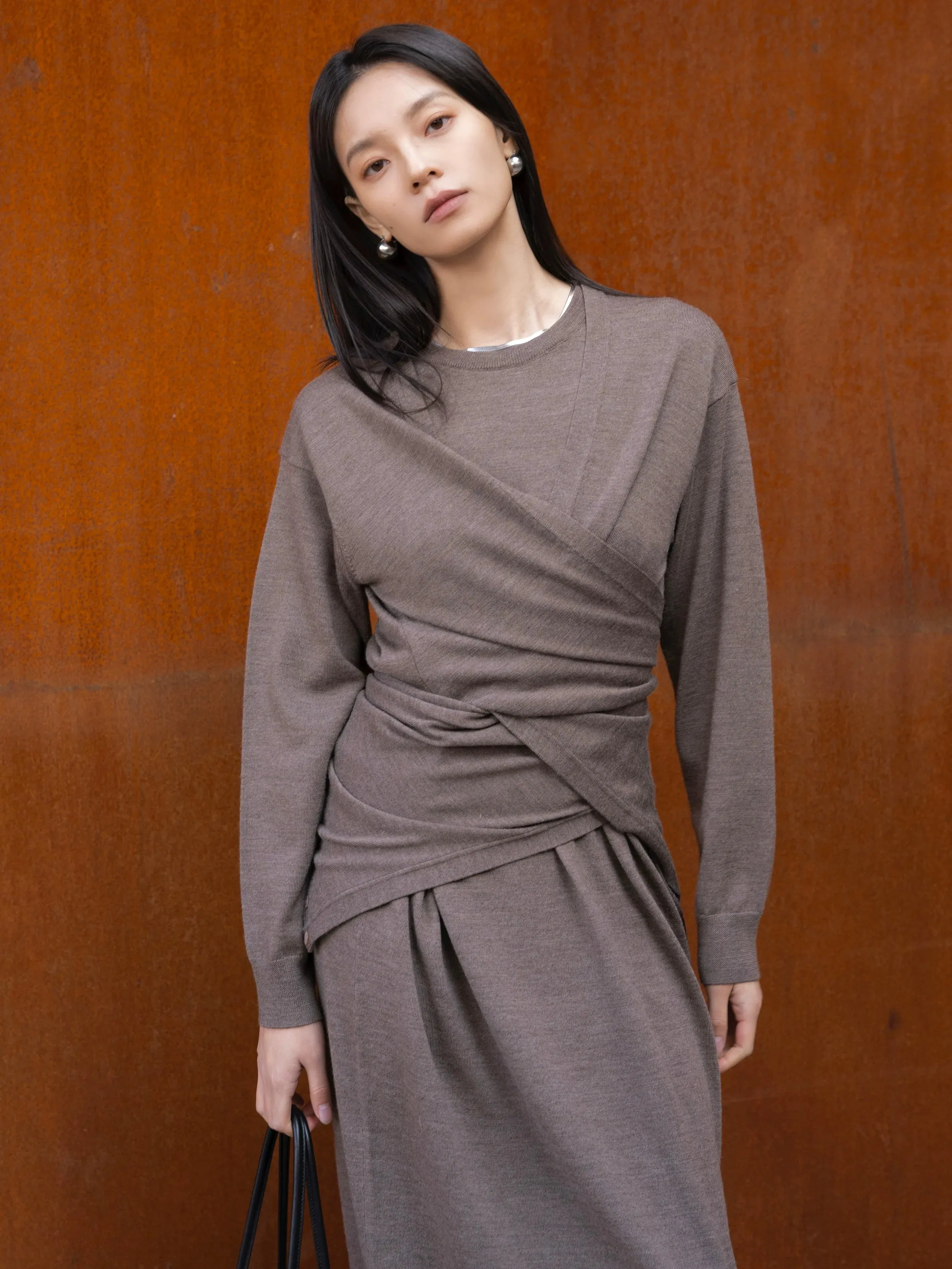 Wrap Knit Dress