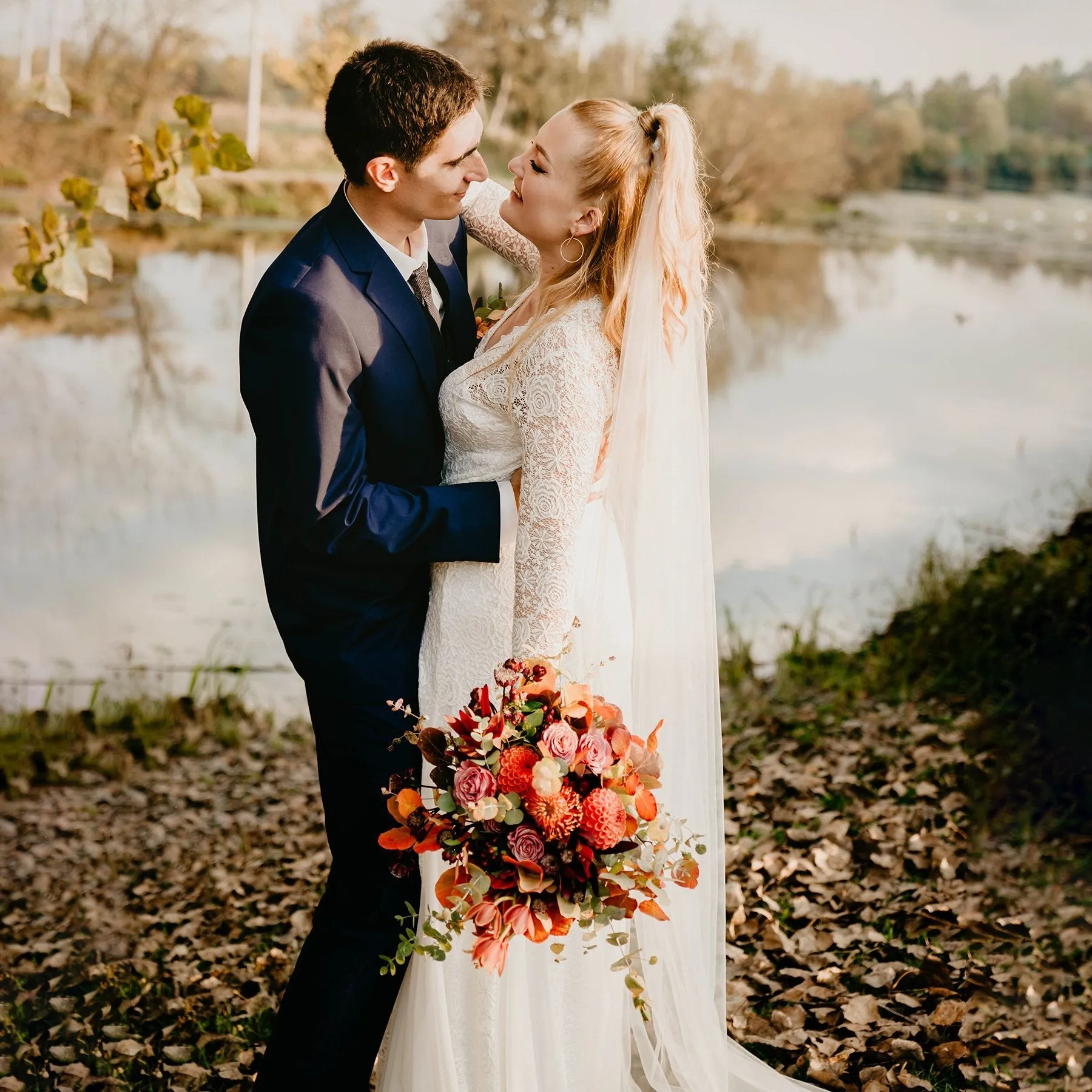 Wrap  Mermaid wedding dress #1239