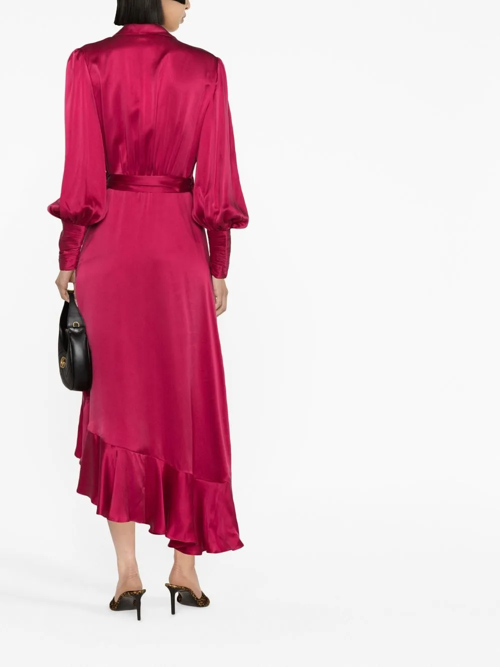 Wrap midi dress
