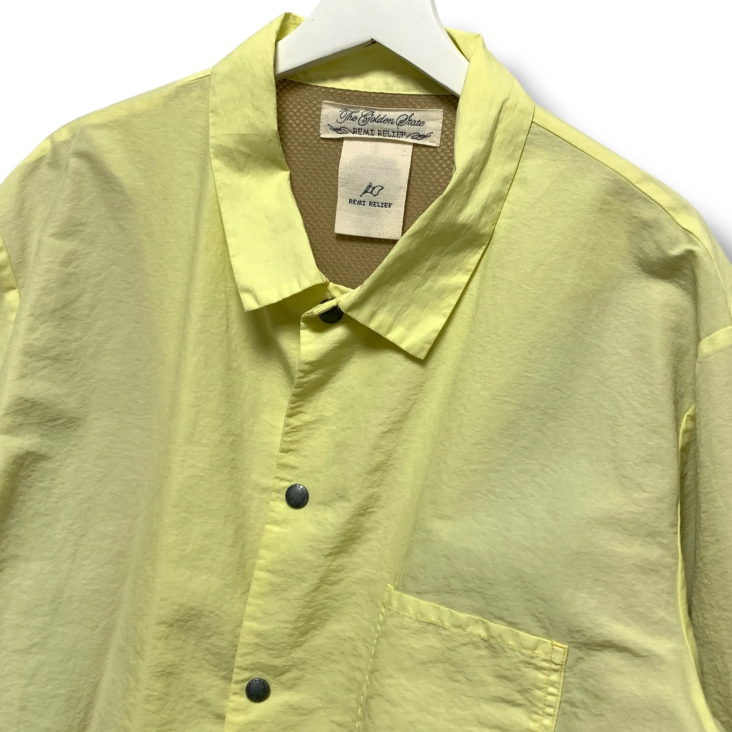 [XL] Remi Relief x Beams Plus Nylon Concho Button Coach Jacket